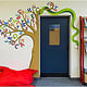 Wandmalerei Bücherei Grundschule