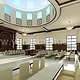 3D Interior Design Rendering für Comunity Halle