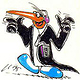 Masktottchen Pinguin mit Walkman