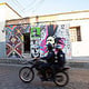 Streetartist Yescka at work/ Oaxaca, Mexico 2013