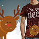 T-Shirt Design Christmas Deer