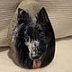 StoneArt „Portrait schwarzer Hund“