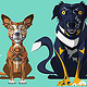 Doggies Flatdesign