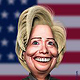 Karikatur Hillary Clinton