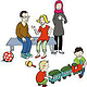 Illustrationen für Flyer Familienzentrum