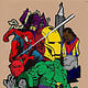 Marvel Superheroes (Poster Composition) retro colors