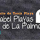 Banner for a Beach Tennis competition organized by a jewelry in La Palma