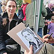 Portraitzeichnen, Refugees Welcome Fest, Karoviertel