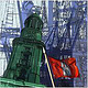 Panorama Collage Hamburg -Michel und der Hafen