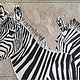 Zebras made of disposable chopsticks