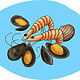 sea food illustration