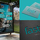 Fasty poster ad, business cards & logo