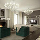 Wohnraum mit Kamin und TV-Lounge | Villa RODONDER | Alt-Meererbusch