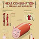 Infografik Poster Fleischkonsum