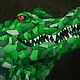 Splitterportrait Krokodil –  Freie Arbeit