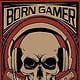 Born Gamer Skull – Shop Design – DemonDogs
