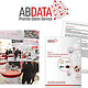 Abdata – Pharma-Daten-Service. Eigenständige Logo-Entwicklung, Broschüren, Anzeigen, Messestände, etc.