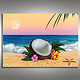 Tropical Beach with Coconut – Background Compositing