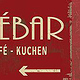CaféBar Straßenschild