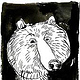 „Bär“ (Illustration für einen Buchentwurf – Bilderbuch für Erwachsene)