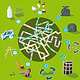 Rätselbild für das Bilderbuch Recycling, Verein Umweltvelowege Schweiz