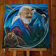 Acrylmalerei – Ein Schamane und seine Krafttiere – 70 cm x 100 cm