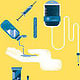 Illustrationen für das SRH Magazin „perspektiven“ zum Thema „Handhygiene“