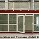 Showcontainer, Eventcontainer mit Terrasse, Modell Stuttgart