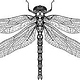 Dotwork Dragonfly