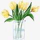 Digitales Aquarell „Tulips“