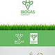 Biogas Logo mit der Energie Kuh