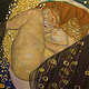 Gemälde – Kopie: Danae, nach Klimt, 140 × 140 cm, Öl auf Leinwand – Leipzig