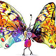 Schmetterling Tänzerin Illustration