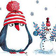 Weihnachten Pinguin