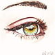 Eye watercolot study