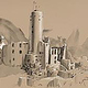 Illustration der Burg Eppstein basierend auf einem Foto zur Nutzung in einer App