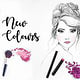 Beauty, Cosmetics, Illustration, Presentation