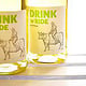 Metzger Drink`N`Ride – Wein Etikett Illustration