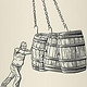 Metzger Dry Aged – Wein Etikett Illustration