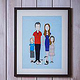 Illustration für div. Familienportraits