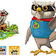 print portfolio 0005 superhero owl