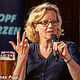 Natascha Kohnen bei einer Wahlkampfveranstaltung in München