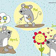 Kinderbuchillustration Mäuse