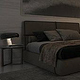 3D-Rendering von Lampe in Schlafzimmer