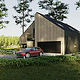 Architektur-Rendering von Villa