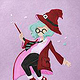 Marker on foil – Harry Potter witch