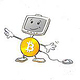 Bitcoin-Werbefigur