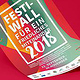 Poster Design für das Festi-Wall für ein friedliches Miteinander