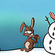 Winter-Cartoon (für Kalender)