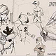 Multidimensional Police Squad, Entwurfszeichnungen für mein geplantes Comic